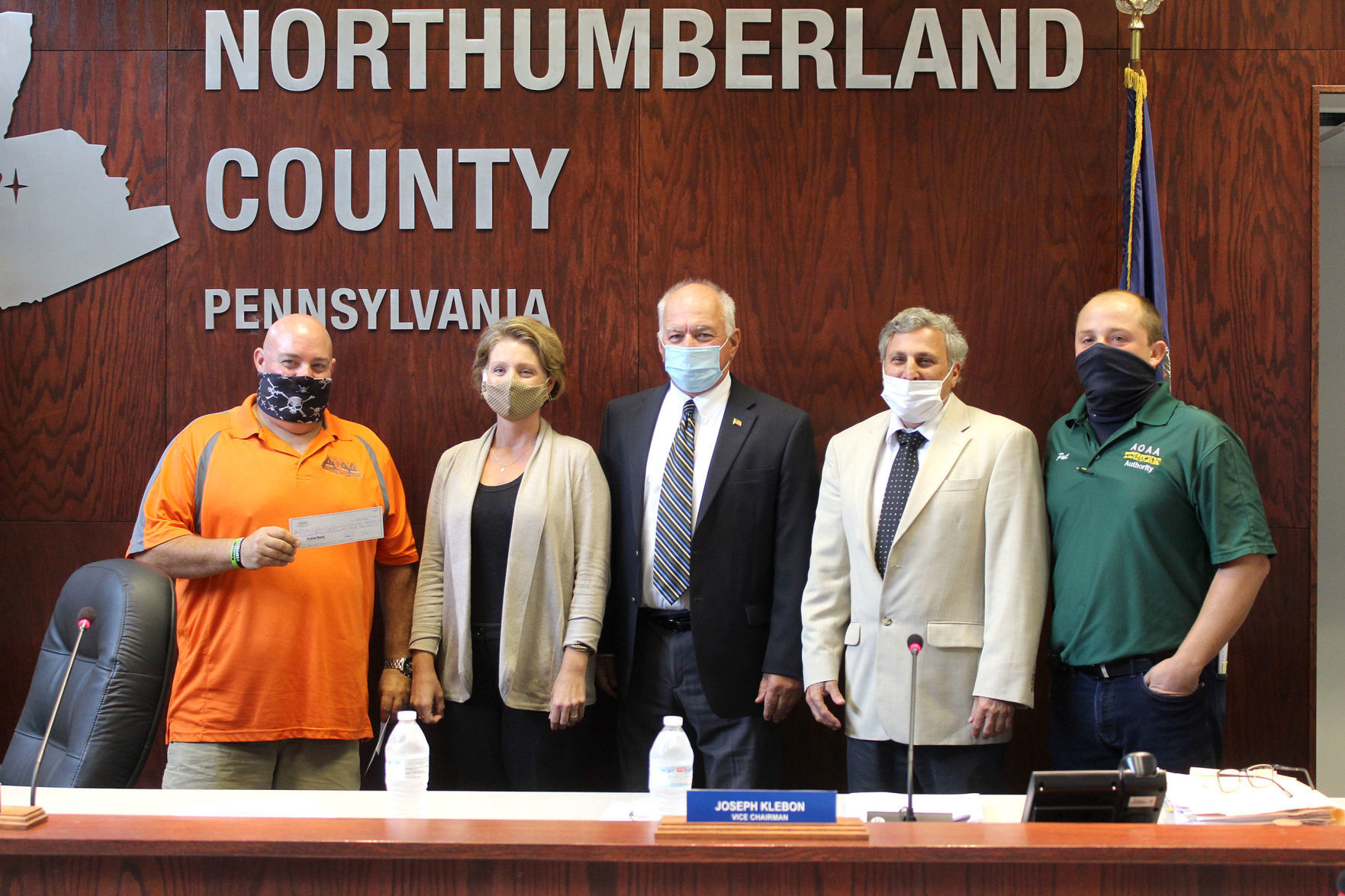 AOAA presents $68,500 check to Northumberland County